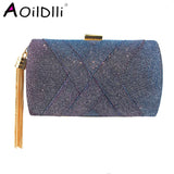 Satin Tassel Party Bag Clutch Evening Bag - Discoloration