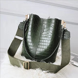 Crocodile Pattern Shoulder Bag Messenger Bag