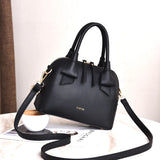 Small PU Leather Shoulder Bag for Women Diagonal Zipper Shell Bag