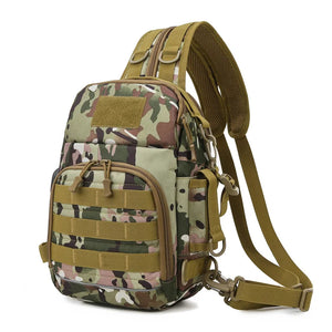 Men's Outdoor Camo Chest Bag Backpack Tactical Shoulder Bag