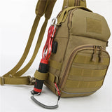 Men's Outdoor Camo Chest Bag Backpack Tactical Shoulder Bag