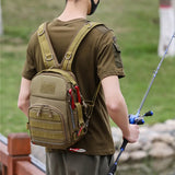 Men's Outdoor Camo Chest Bag Backpack Tactical Shoulder Bag