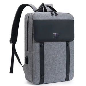 Waterproof backpack with USB port for men