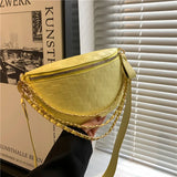 Plaid Chest Bag for Women Street Style Messenger Waist Bag