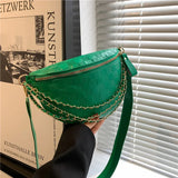 Plaid Chest Bag for Women Street Style Messenger Waist Bag