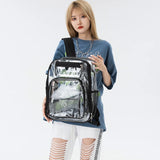 Women's Transparent Shoulder Bag Beach Travel Backpack