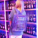 Women's Transparent Shoulder Bag Beach Travel Backpack