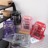 Women's Transparent Shoulder Bag Beach Travel Backpack
