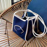 Denim Canvas Bucket Bag Women's Shoulder Handbag