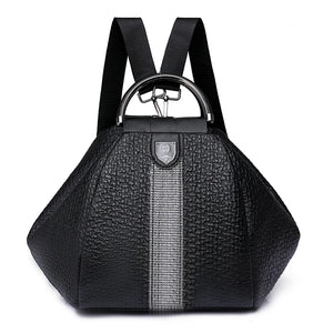 Women's Soft Leather Backpack - Travel, Young Girl 3-in-1 Backpack