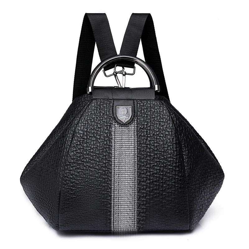 Women's Soft Leather Backpack - Travel, Young Girl 3-in-1 Backpack