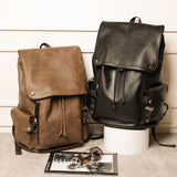 Vintage Men's College Backpack School Bag