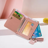 Women's Zip Wallet with Tassel, Versatile Design