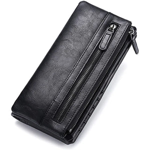 Men's Long Zipper Soft Wallet