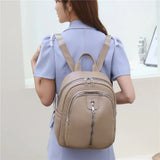 Retro PU Leather Women's Backpack with Large Capacity