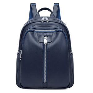 Retro PU Leather Women's Backpack with Large Capacity