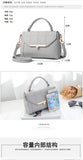 Women's Square Mini Shoulder Messenger Bag PU Leather Solid Color
