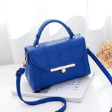 Women's Square Mini Shoulder Messenger Bag PU Leather Solid Color