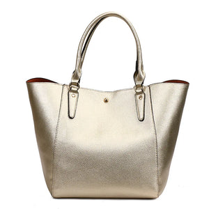 Women's PU Leather Shoulder Bag Retro Large Capacity Handbag