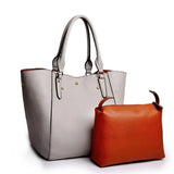 Women's PU Leather Shoulder Bag Retro Large Capacity Handbag