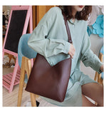Women's PU Leather Shoulder Bag Soft Mother Bag