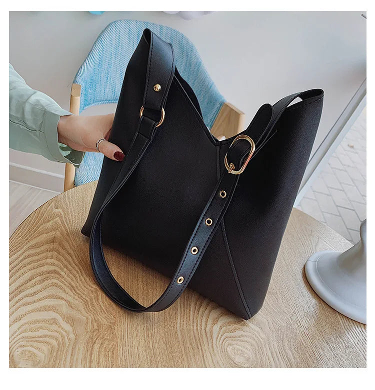 Women's PU Leather Shoulder Bag Soft Mother Bag