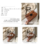 Women's PU Leather Chain Shoulder Bag Casual Messenger Small Square Bag