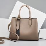 Women's PU Leather Messenger Bag for Middle-Aged Mothers