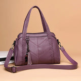 Women's PU Leather Mother Bag Large Capacity Shoulder Messenger Bag