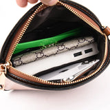 Women's PU Leather Shoulder Bag Retro Mini Shell Messenger Bag