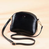 Women's PU Leather Shoulder Bag Retro Mini Shell Messenger Bag