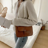 Vintage Leather Womens Shoulder Bag