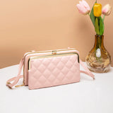 Women's Double-Layer Rhombus Chain Shoulder Bag
