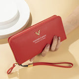 Women's Zipper Handbag Long Wallet Large Capacity Mobile Phone Bag