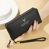 Women's Zipper Handbag Long Wallet Large Capacity Mobile Phone Bag