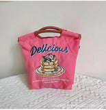 Canvas Tote Bag Women Casual Shoulder Handbag Shopping Bag Bolsa Feminina