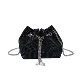 Women's Diamond Bucket Mini Bag Ins Chain Messenger Bag