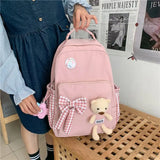 Kids Backpack School Bag without Bear Doll Pendant