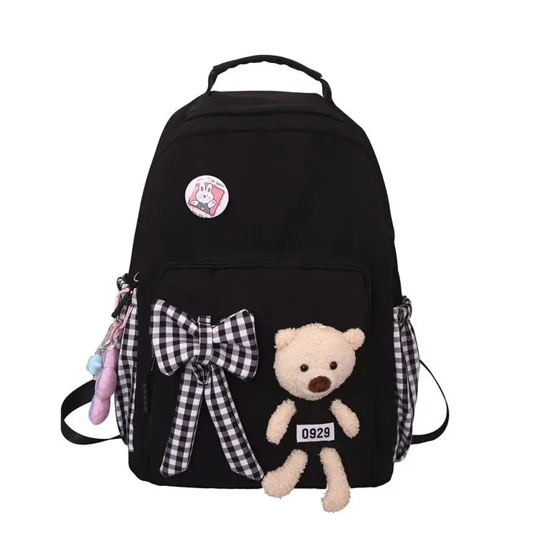 Kids Backpack School Bag without Bear Doll Pendant