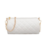 Embroidered Rhombus Shoulder Bag Chain Messenger Handbag