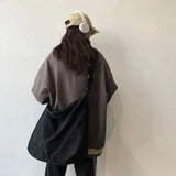 Canvas Saddle Bag Women's Armpit Bags Thick Cotton Cloth Crossbody Bag