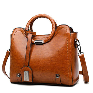 Vintage PU Leather Shoulder Hand Bag Ladies Casual Crossbody Purses