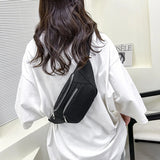 Unisex Geometric Waist Bag Laser Phone Pouch Fanny Pack