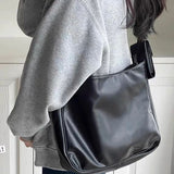 Solid Large-Capacity Women's Shoulder Bag