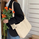 Solid Large-Capacity Women's Shoulder Bag