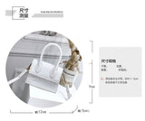 Crocodile PU Leather Mini Messenger Shoulder Bag