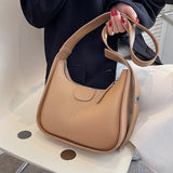 Women's PU Leather Crossbody Bag Clutch Brown