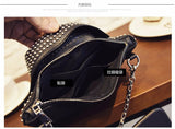 Rivet Motorcycle Shoulder Bag Chain Crossbody Jacket Bag