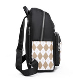 Women's Shoulder Bag Diamond Pattern College School Backpack