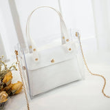 2022 PVC Jelly Bag Women Mini Transparent Shoulder Handbag
